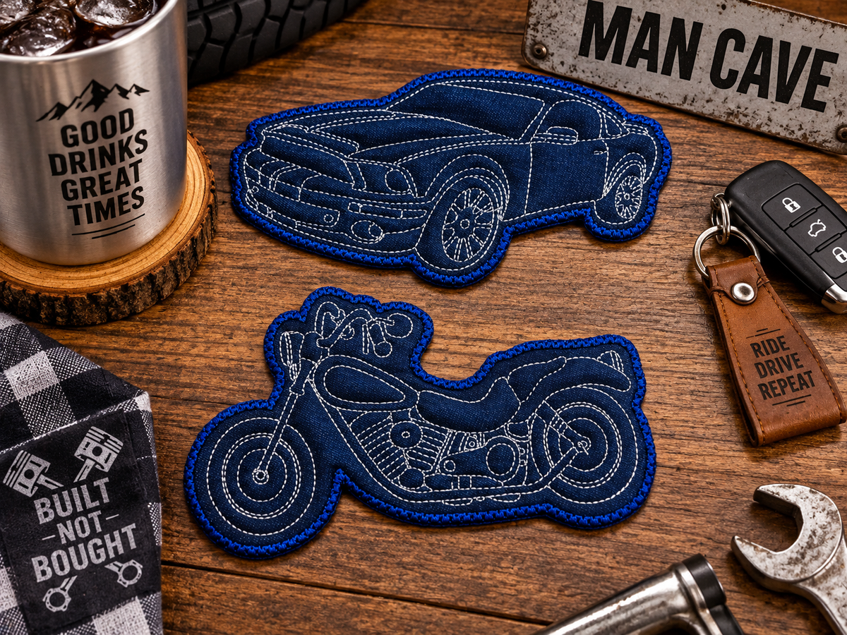 Manly coasters for a manly man