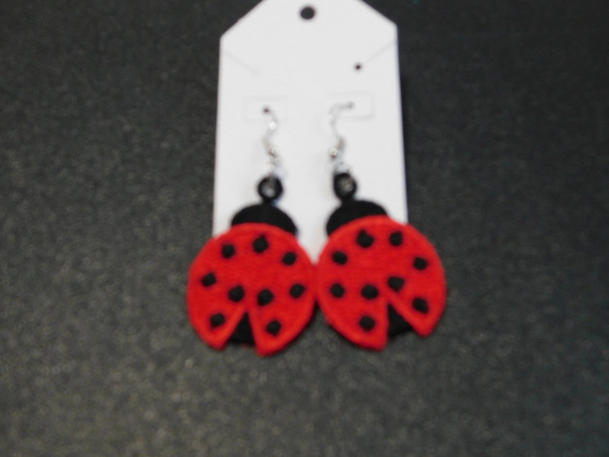 FSL Earrings-Ladybugs