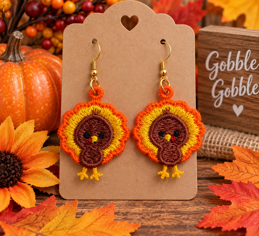 FSL Earrings-Cutie Turkey