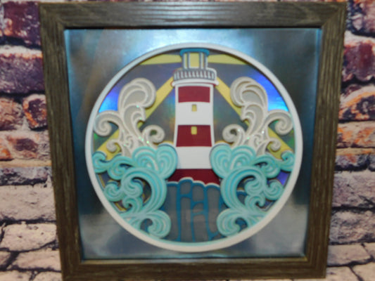 Lighthouse Serenity 3D Frame