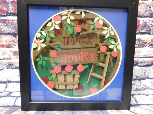 U-Pick Apples 3D Frame