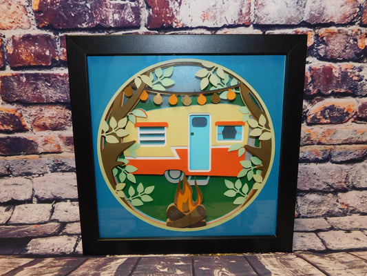 Retro Camper 3D Frame