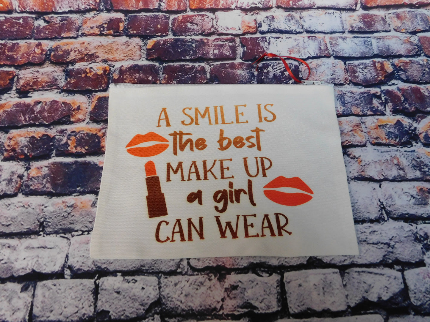 Sublimated Make up bag-A Smile